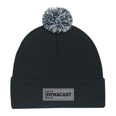Cuff Toque with mixed Pom Pom  Thumbnail